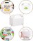 48 Pack White Party Favor Treat Boxes, 6x3.5x3.5 Inches Gable Gift Boxes with Handles for Birthday, Wedding, Baby Shower